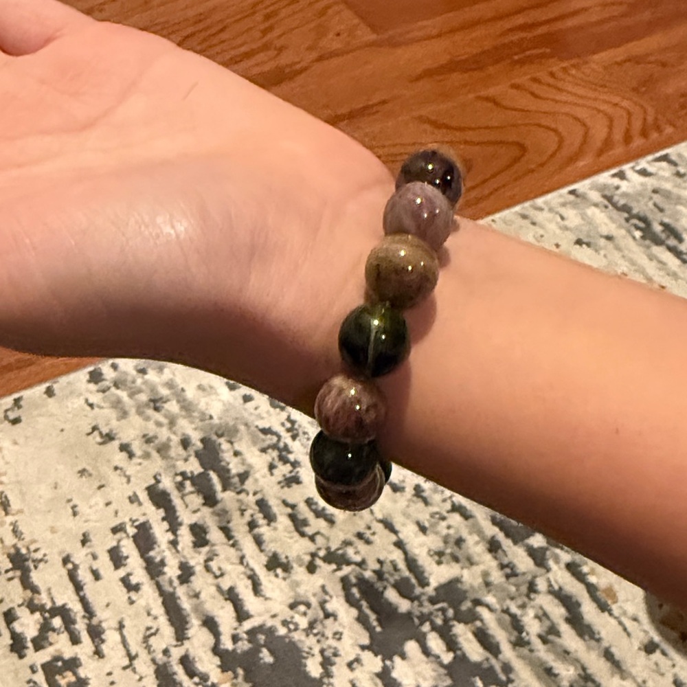 Elegant Multicolor Tourmaline Beaded Bracelet